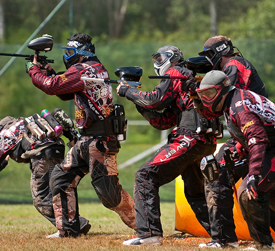 Pack paintball con 300 bolas y cena en Málaga