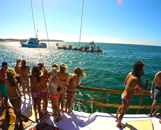 Fiesta en catamarán en Málaga
