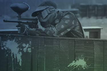 Pack paintball con 300 bolas y cena en Málaga