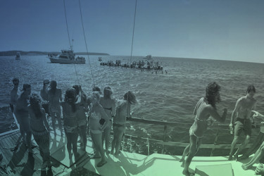 Fiesta en catamarán en Málaga