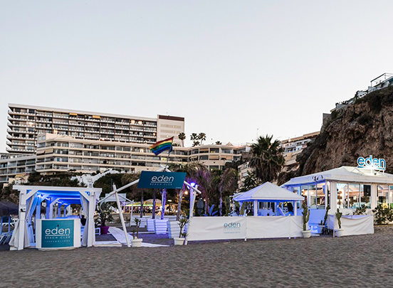 Cena show beach en Málaga