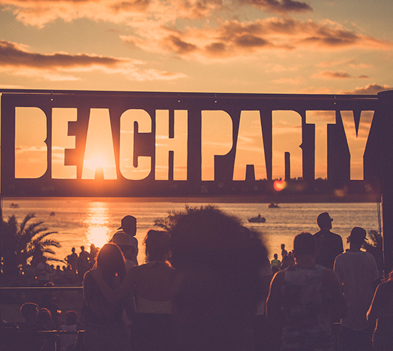 Máxima beach party en Málaga