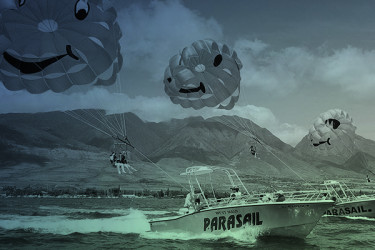 Parasailing boat en Ibiza